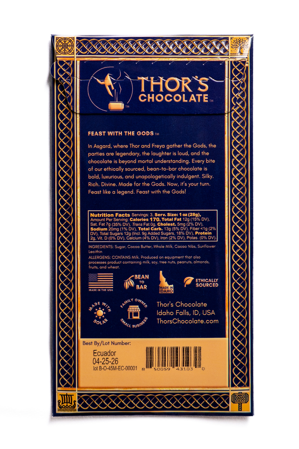 45% Milk Chocolate Bar